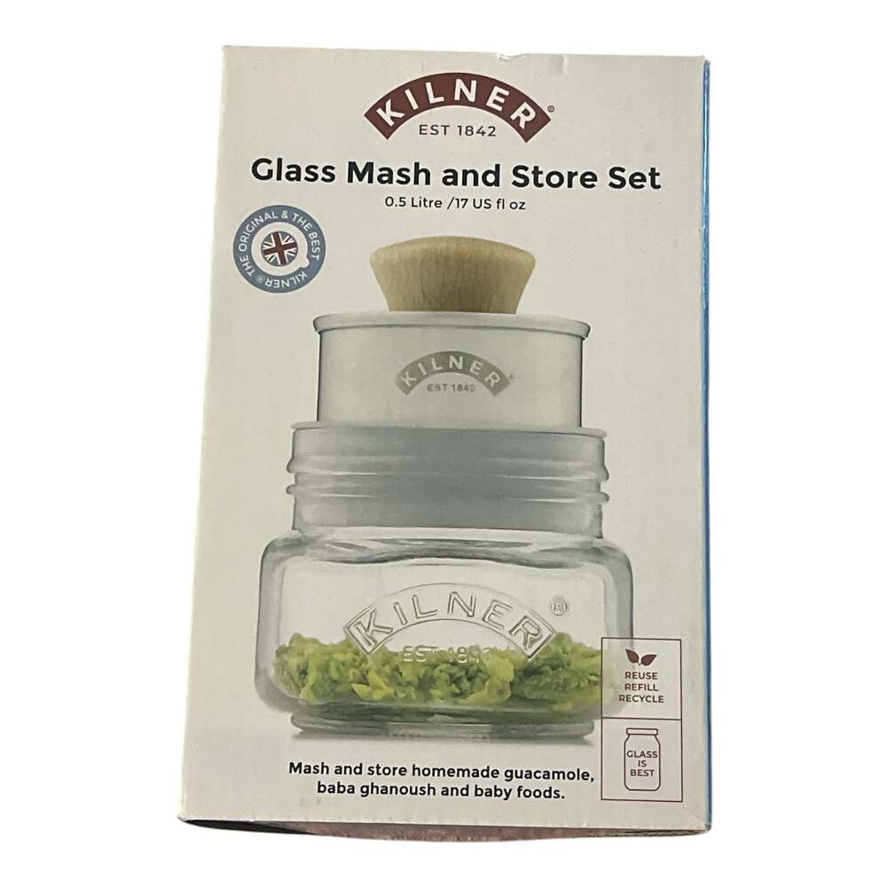 Kilner Create & Make Glass Mash and Store Set (0.5 Litre/17 US fl oz)